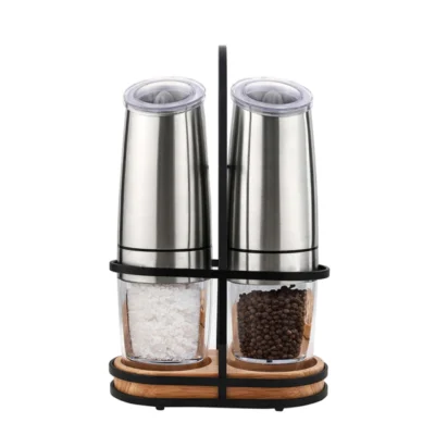 Our amazing Automatic Electric Gravity Induction Salt and Pepper Grinder has an advanced gravity sensing design, no need for manual grinding!