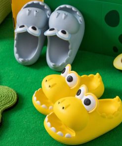 Kids Beach Dinosaur Slippers