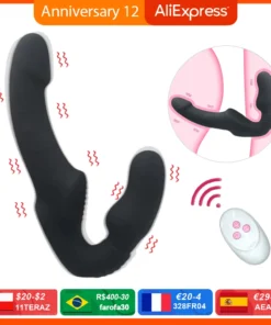 10 Speeds Strapless Stapon Dildo Vibrator