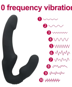 10 Speeds Strapless Stapon Dildo Vibrator