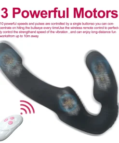 10 Speeds Strapless Stapon Dildo Vibrator