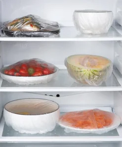 Disposable Plastic Wrap Cover, 100pcs