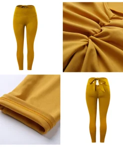 Sexy Peach Buttock Bowknot Yoga Pants