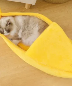 Cotton Banana Cat Bed