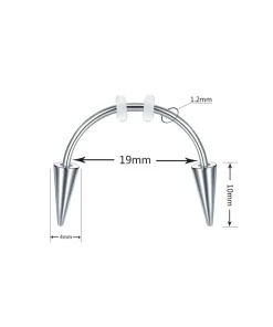 Stainless Steel Nail Teeth Smile Dracula Piercing