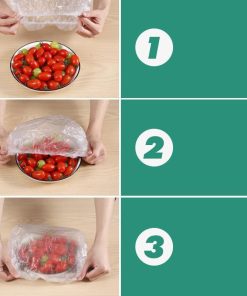 Disposable Plastic Wrap Cover, 100pcs