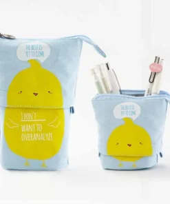Simple And Cute Canvas Pull Retractable Pen Holder