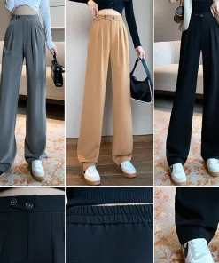 Women's High Waist Wide Leg Pants