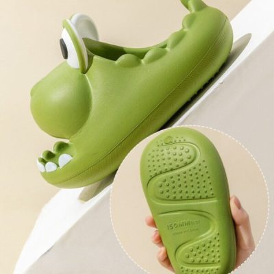 Kids Beach Dinosaur Slippers
