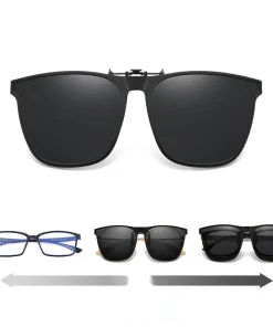 New Polarized Clip On Flip Up Sunglasses