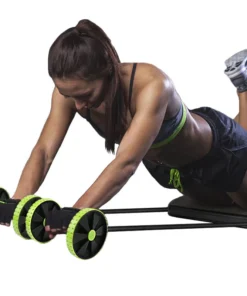 4 Wheels Roller Abdominal Pull Rope