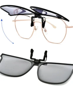New Polarized Clip On Flip Up Sunglasses