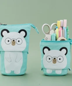 Simple And Cute Canvas Pull Retractable Pen Holder