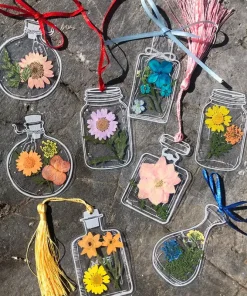 Transparent Dried Flower Bookmarks