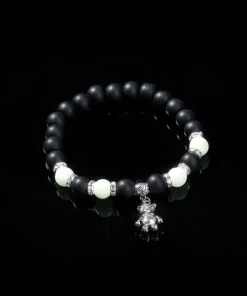 Glass Bead Luminous Bear Bracelet