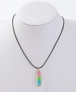 Geometric Crystal Necklace