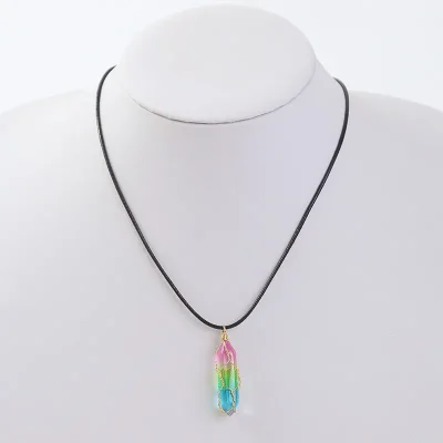 Geometric Crystal Necklace