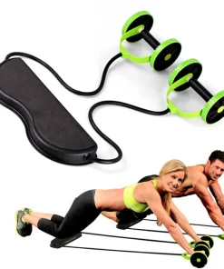 4 Wheels Roller Abdominal Pull Rope