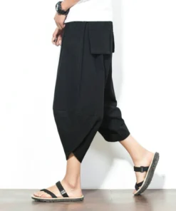 Baggy Cotton Harem Japanese Pants