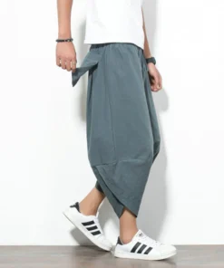 Baggy Cotton Harem Japanese Pants