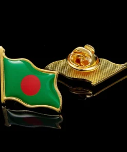 Bangladesh Tone National Color Flag Lapel Pin