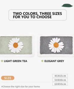Daisy Flower Non-Slip Mat