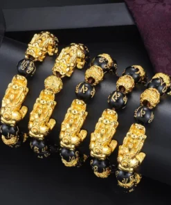 Black 24k Piao Gold Bracelet