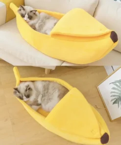 Cotton Banana Cat Bed