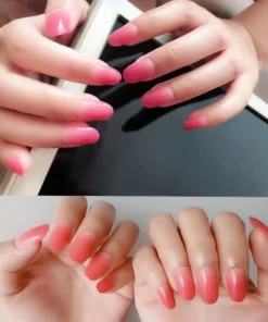Yaiba Kamado Pink Nezuko Nails