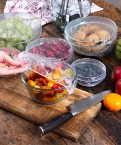 Disposable Plastic Wrap Cover, 100pcs