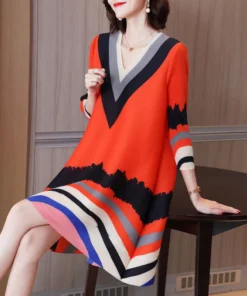 V-neck Noble Elegant Loose Dress