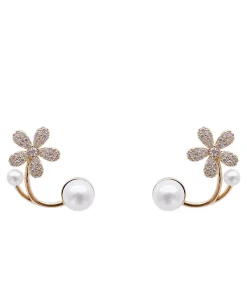 Elegant Flower Stud Earrings