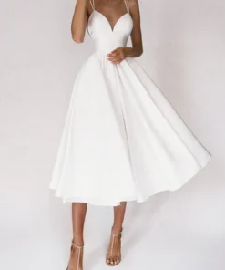 Elegant strappy V-neck Dress