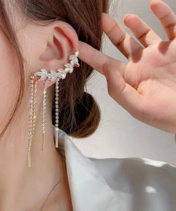 Willow Tassel Ear Cuff Earrings