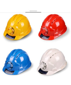 Solar Power Cooling Fan Safety Helmet