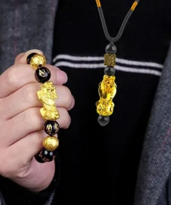 Black 24k Piao Gold Bracelet