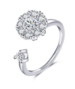 Elegant Sunflower Sunshine Rotating Ring