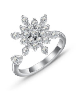 Elegant Sunflower Sunshine Rotating Ring