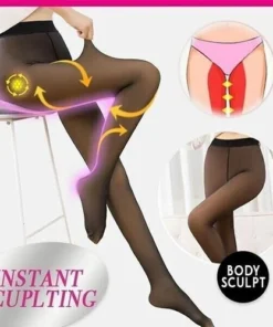 Flawless Legs Fake Translucent Warm fleece lined tights