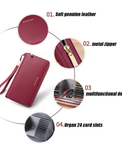 Anti-Credit Card Fraud Multi Compartment Wallet