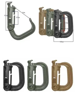 Molle Tactical Backpack EDC Shackle Barabiner