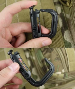 Molle Tactical Backpack EDC Shackle Barabiner