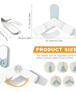 Adjustable Wall Mounted Pot Lid Holder