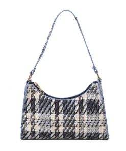 Simple And Stylish Plaid Bag
