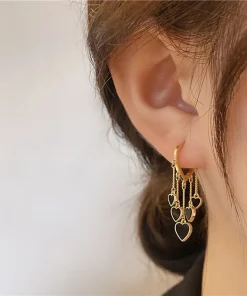 Black Long Tassel Earrings