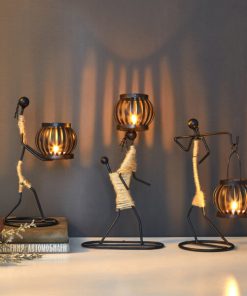 Creative Beautiful Nordic Iron Candle Holder