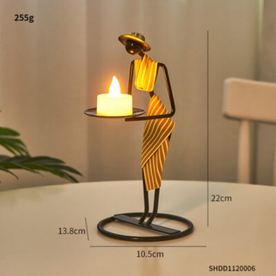 Creative Beautiful Nordic Iron Candle Holder