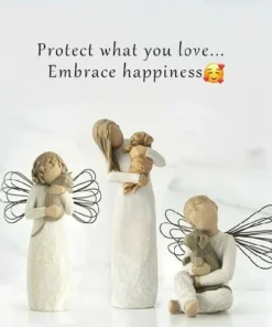 Mom and Son Figurine Home Ornament