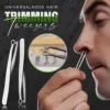 Multifunction Round-tipped Nose Hair Trimming Tweezers