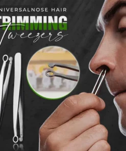 Multifunction Round-tipped Nose Hair Trimming Tweezers